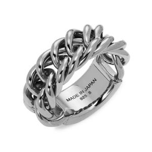 Ambush Sterling Silver Chain Ring 4 Medium